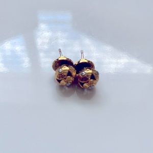Henri Bendel gold stud earrings